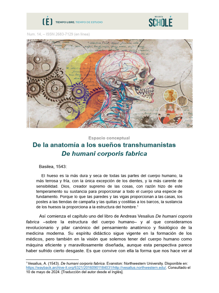 Anatomía y sueños transhumanistas | PDF