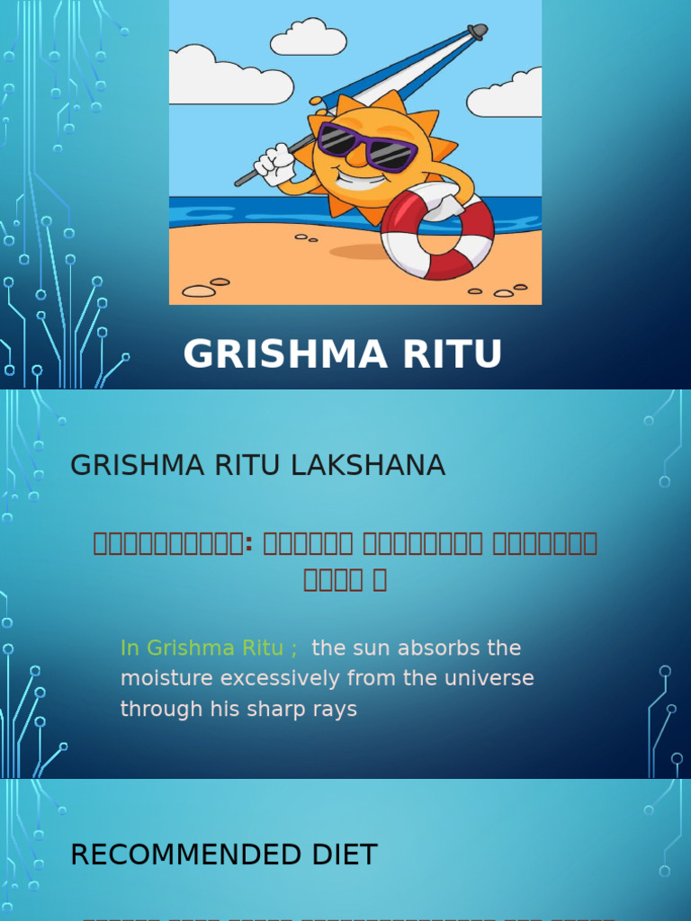 Grishma Ritu: Diet and Care Tips | PDF