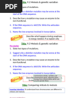 Random Fertilisation and Genetic Variation | PDF | Meiosis | Biological ...