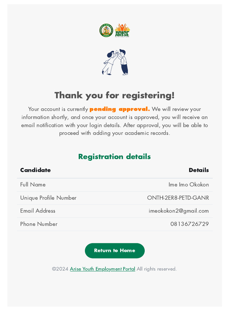 Thank You For Registering | PDF