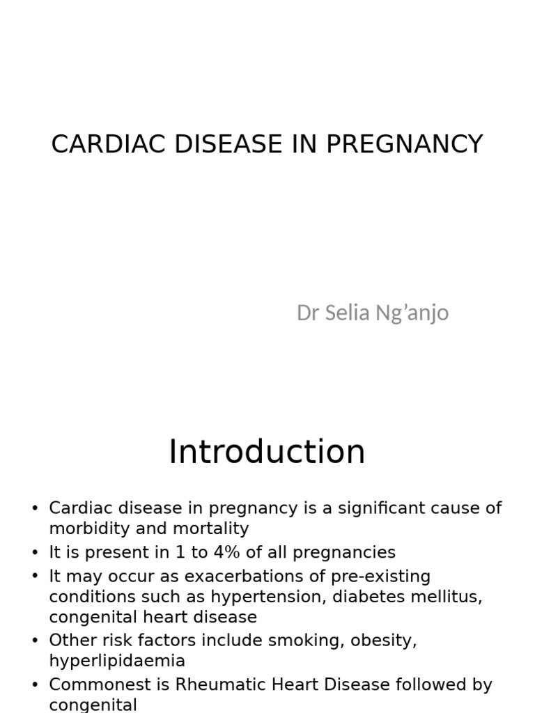 Gravidocardiac Disease in Pregnancy | PDF | Congenital Heart Defect | Heart