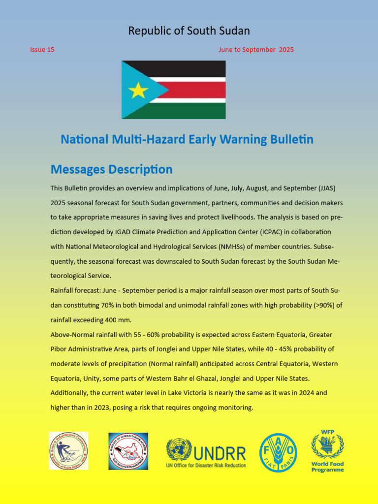 National Multi Hazard Early Warning Bulletin Issue 15 JJAS 2025 Final
