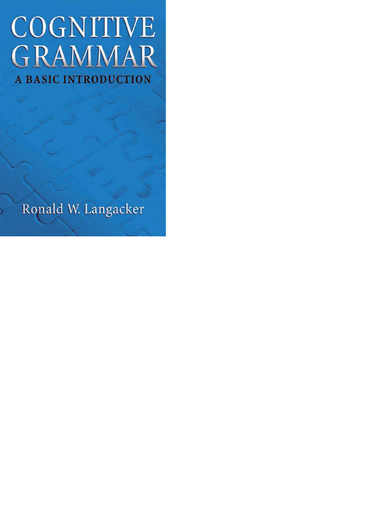 Cognitive Grammar | PDF