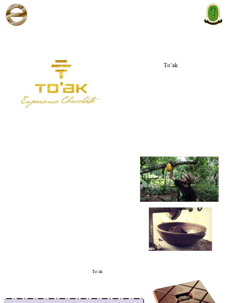 To’ak: Chocolate de Lujo Ecuatoriano | PDF | Chocolate | Ecuador