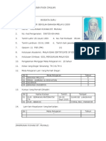 Biodata Pentaksir Sekolah