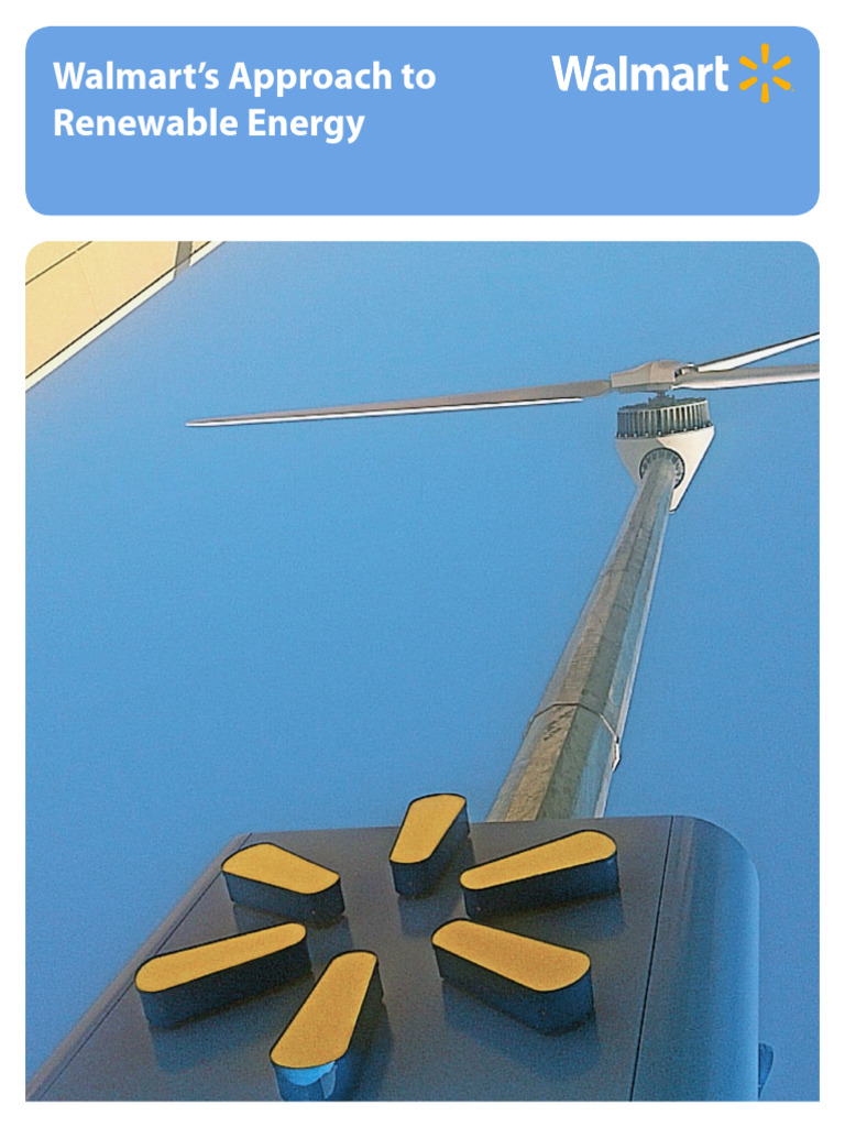 Further Reading 3 - Walmarts Approach To Renewable Energy | PDF ...
