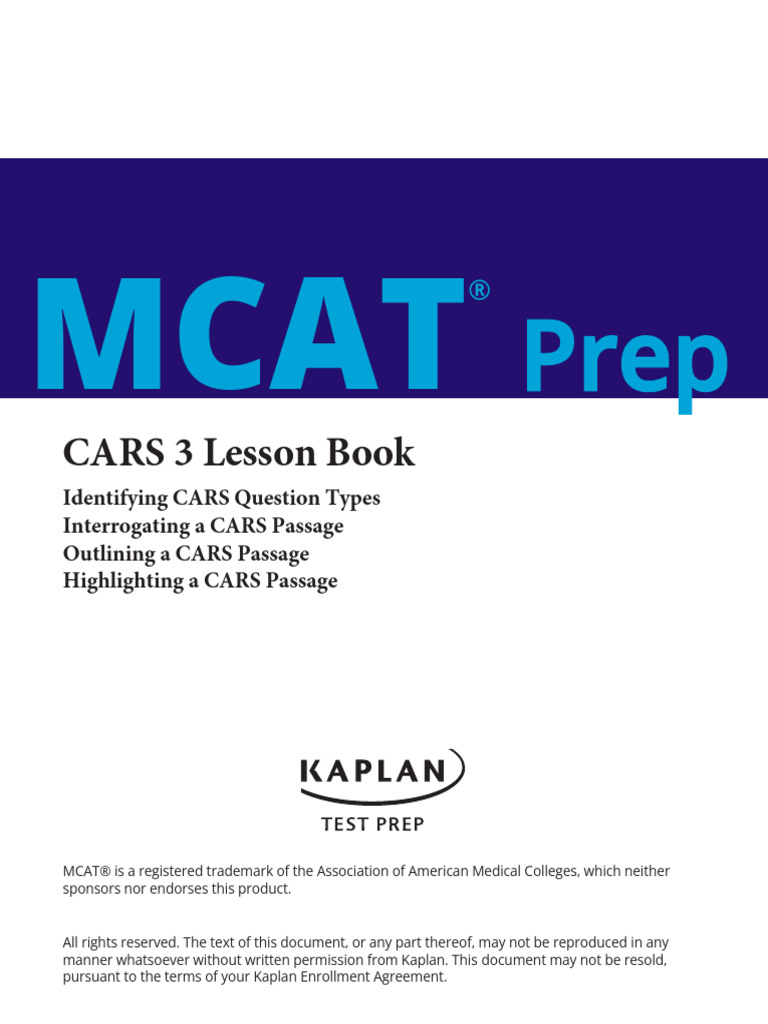 CARS 3 MCAT Question Type Strategies | PDF | Alexander The Great ...