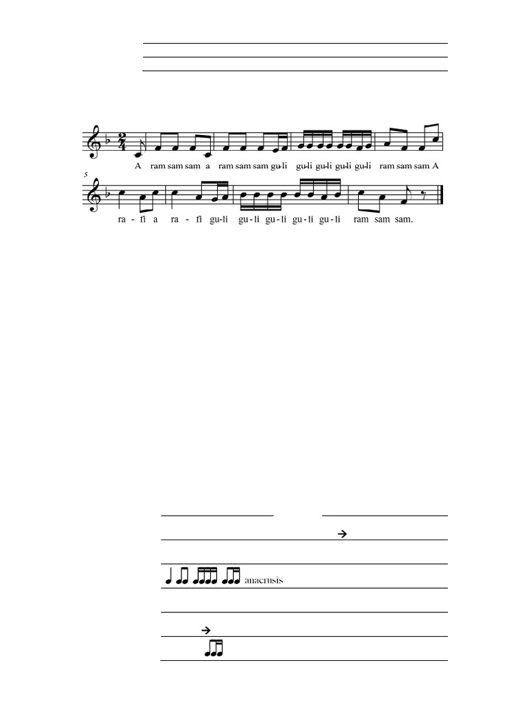 A Ram Sam Sam Lesson Plan Overview | PDF