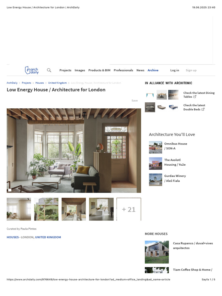 Picture of Low Energy House: Architecture For London - ArchDaily | PDF ...