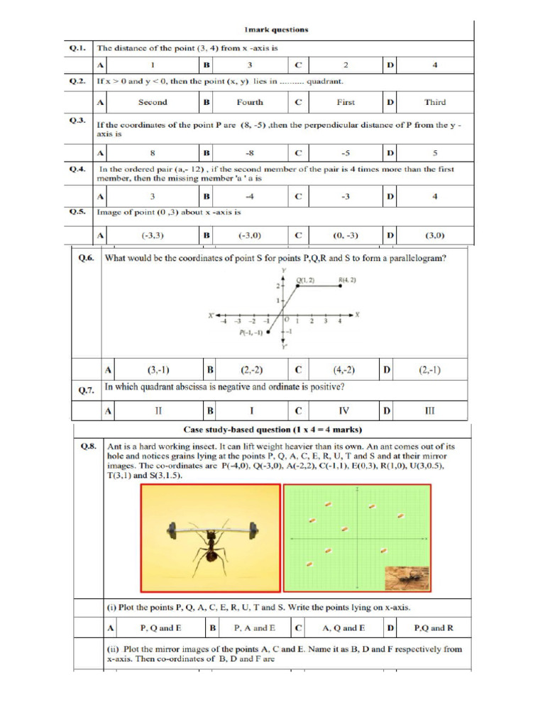 Grade 9 Coordinate Geometry Ws | PDF
