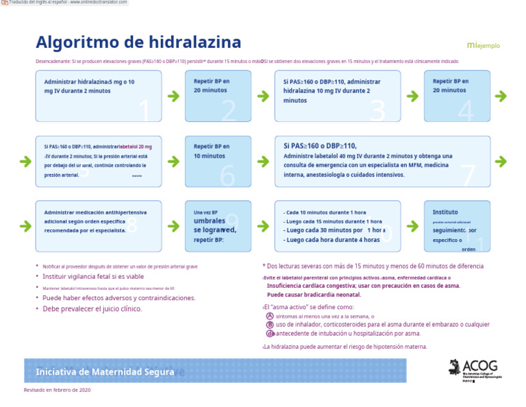 15 SMI Hypertension Bundle Hydralazine Algorithm - En.es | PDF | Asma ...