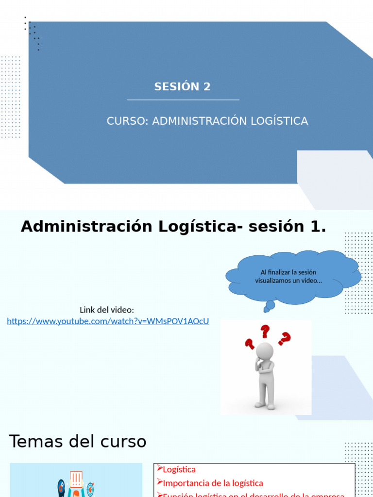 Sesion 2 - Administracion Logistica | PDF | Cadena de suministro ...