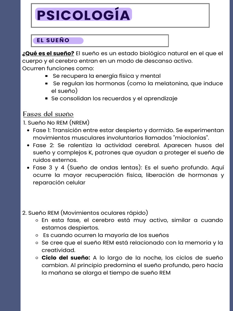 Fases y trastornos del sueño REM | PDF | Dormir | Suicidio