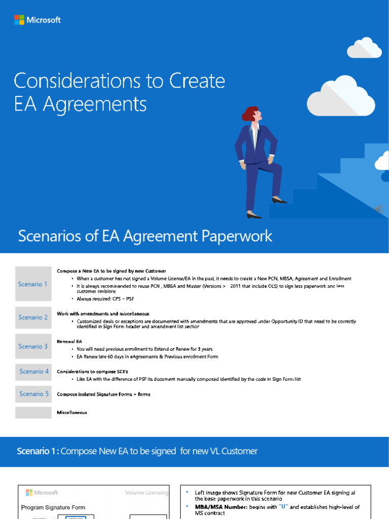 EA Contract Creation and Renewal Guide | PDF | Computing