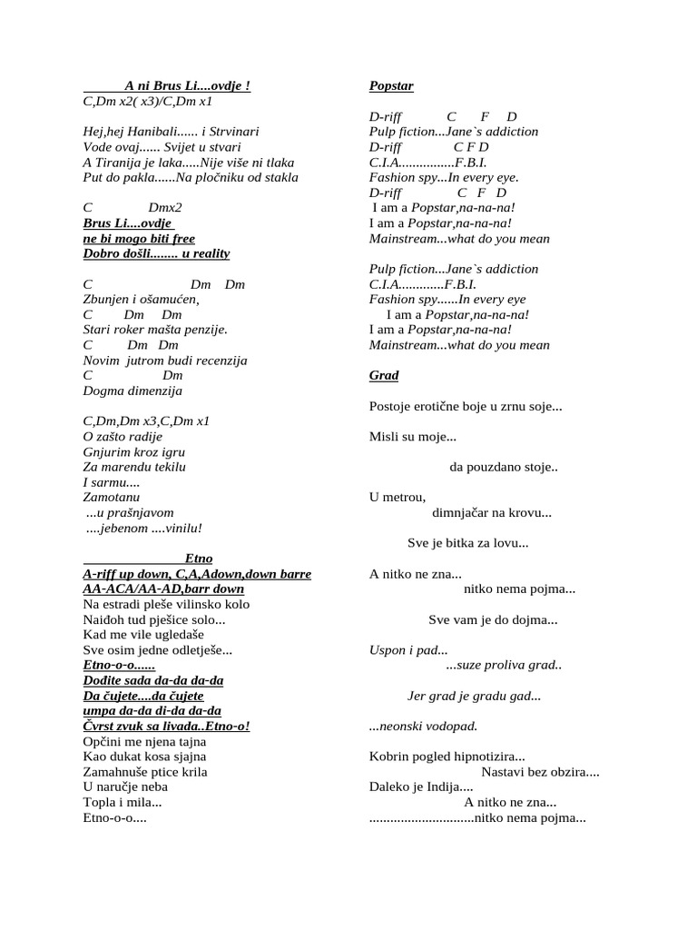 Lyrics | PDF