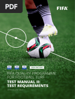 FIFA Quality Programme Test Manual | PDF | Calibration | Pressure