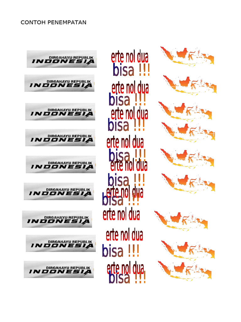 Contoh Desain Kaos RT Kreatif | PDF