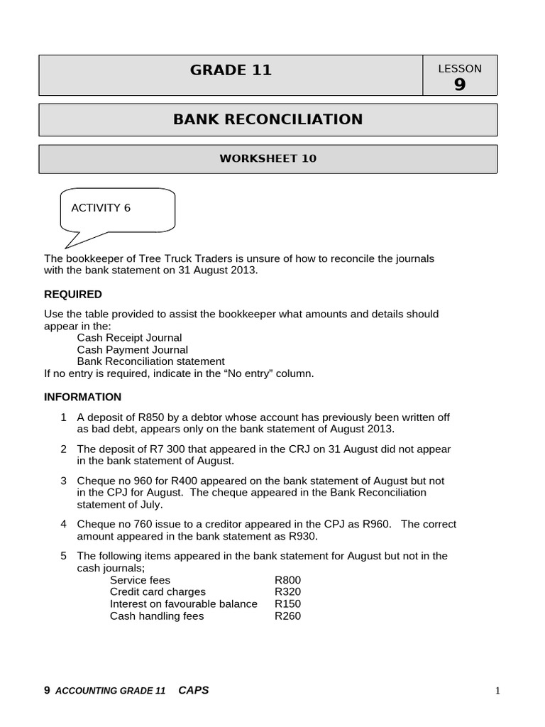 9.2 - Notes WK 4 - Bank Recon | PDF | Banks | Bookkeeping