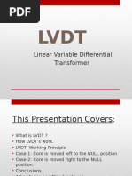 LVDT Working Principle and Diagram | PDF | Transformer | Inductor