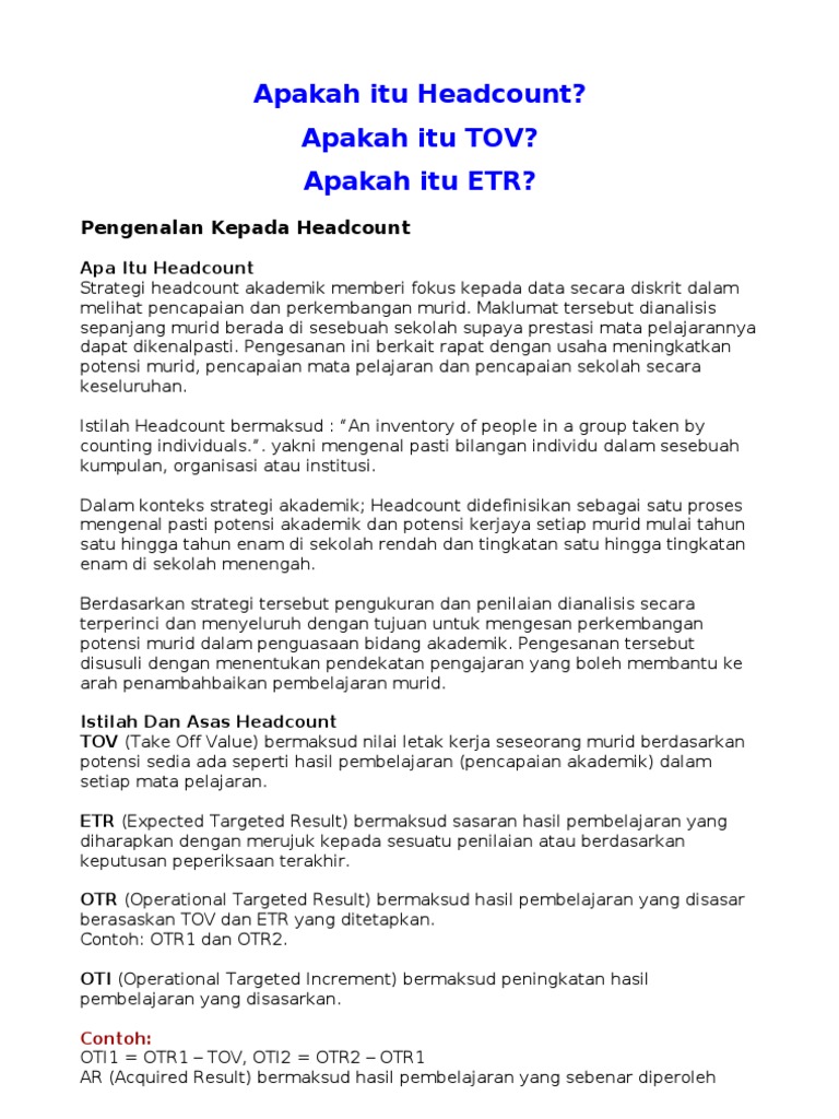 Apakah Itu Headcount  PDF