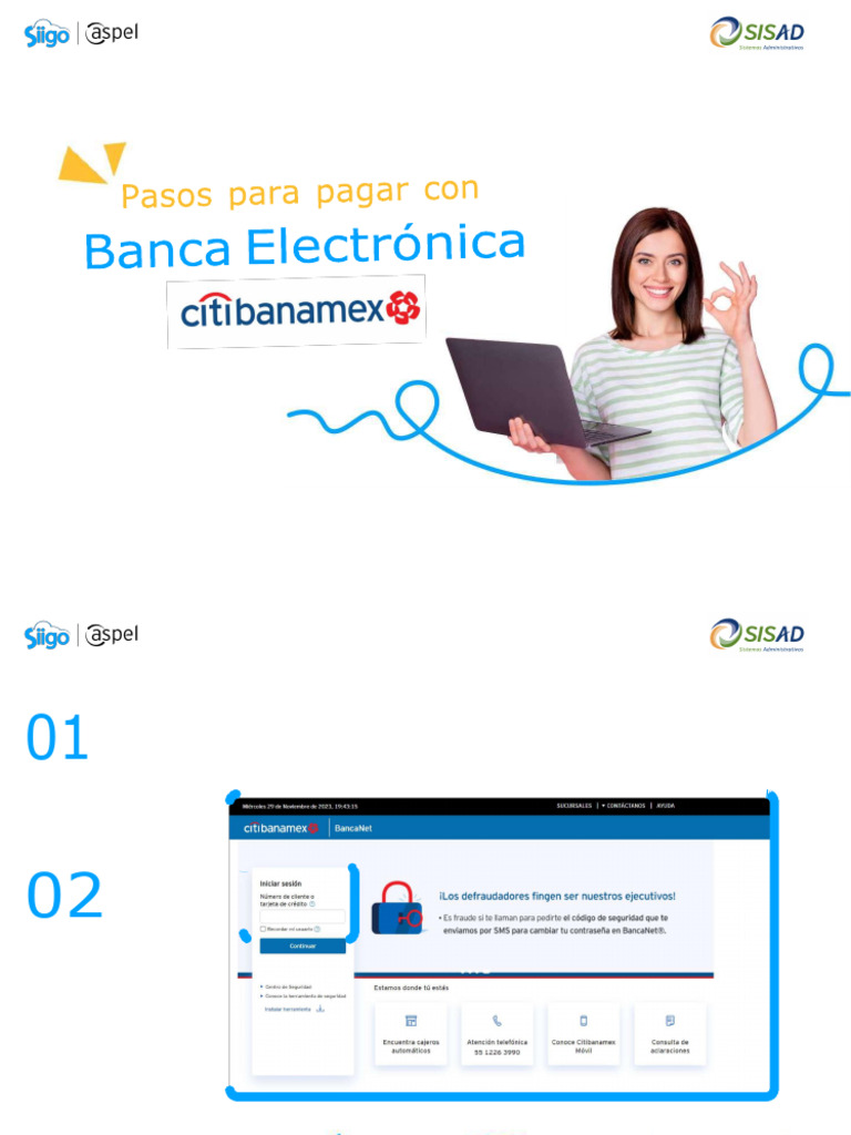 Sisad-Manual para Pago Con Banamex | PDF