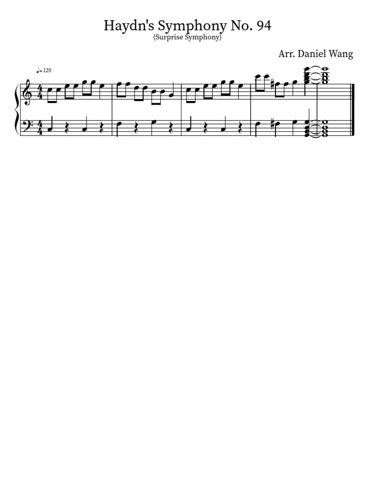 Haydn's Symphony No. 94 | PDF