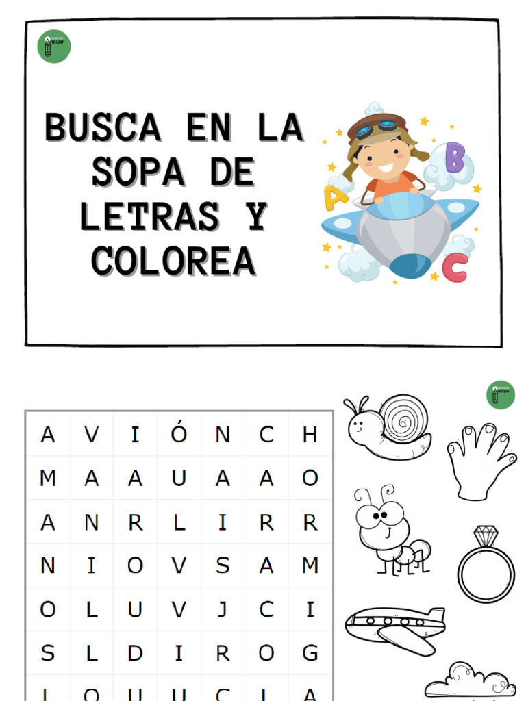 Busca en La Sopa de Letras y Colorea 250213 143539 | PDF