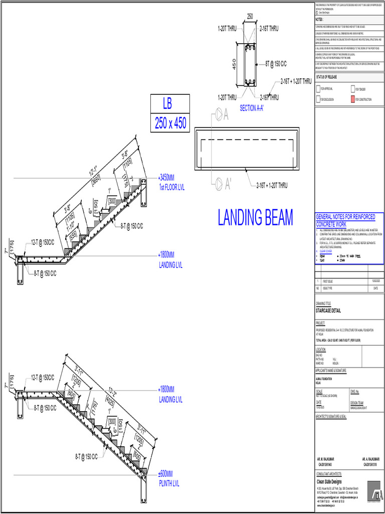 Staircase Detail | PDF | Structural Engineering