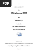 Seminar Report on Joomla