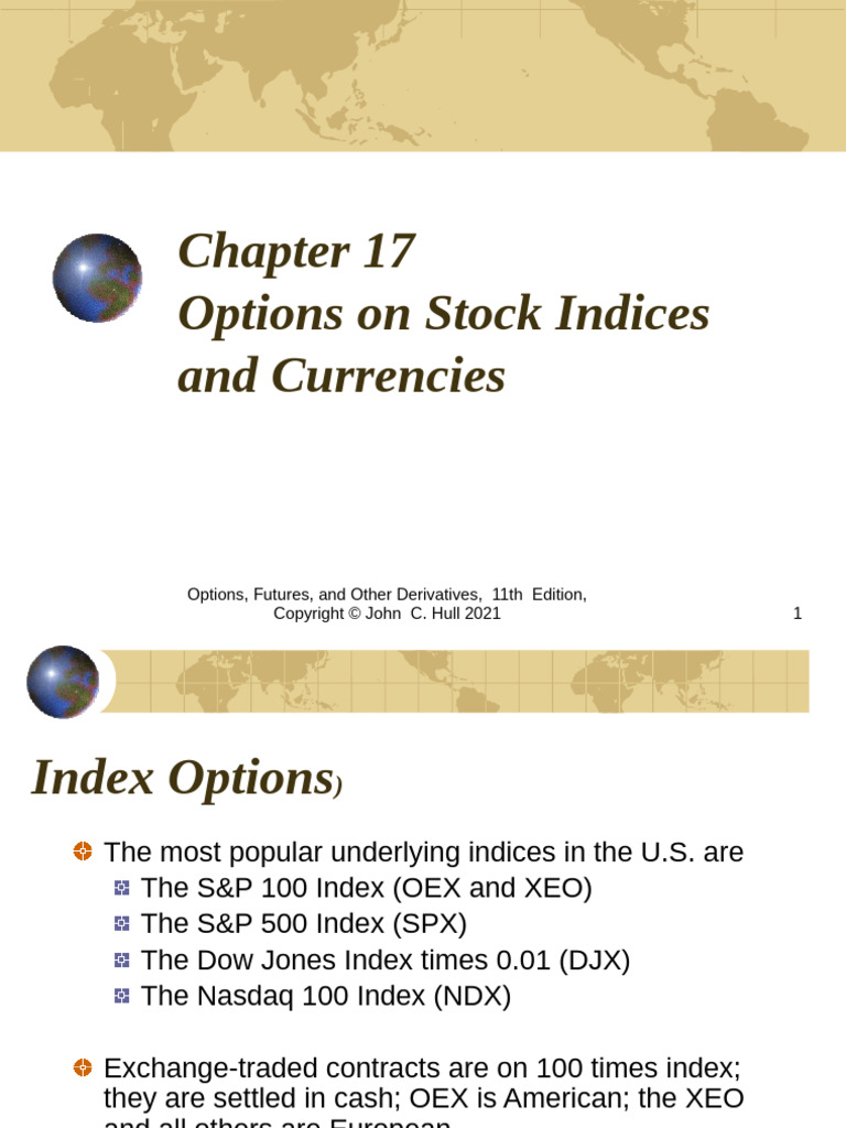 Index and Currency Options Overview | PDF | Option (Finance) | Futures ...