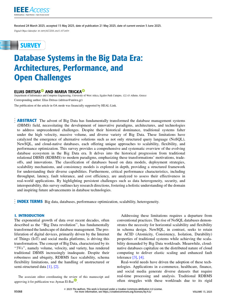 Big Data Database Systems Overview | PDF | No Sql | Databases