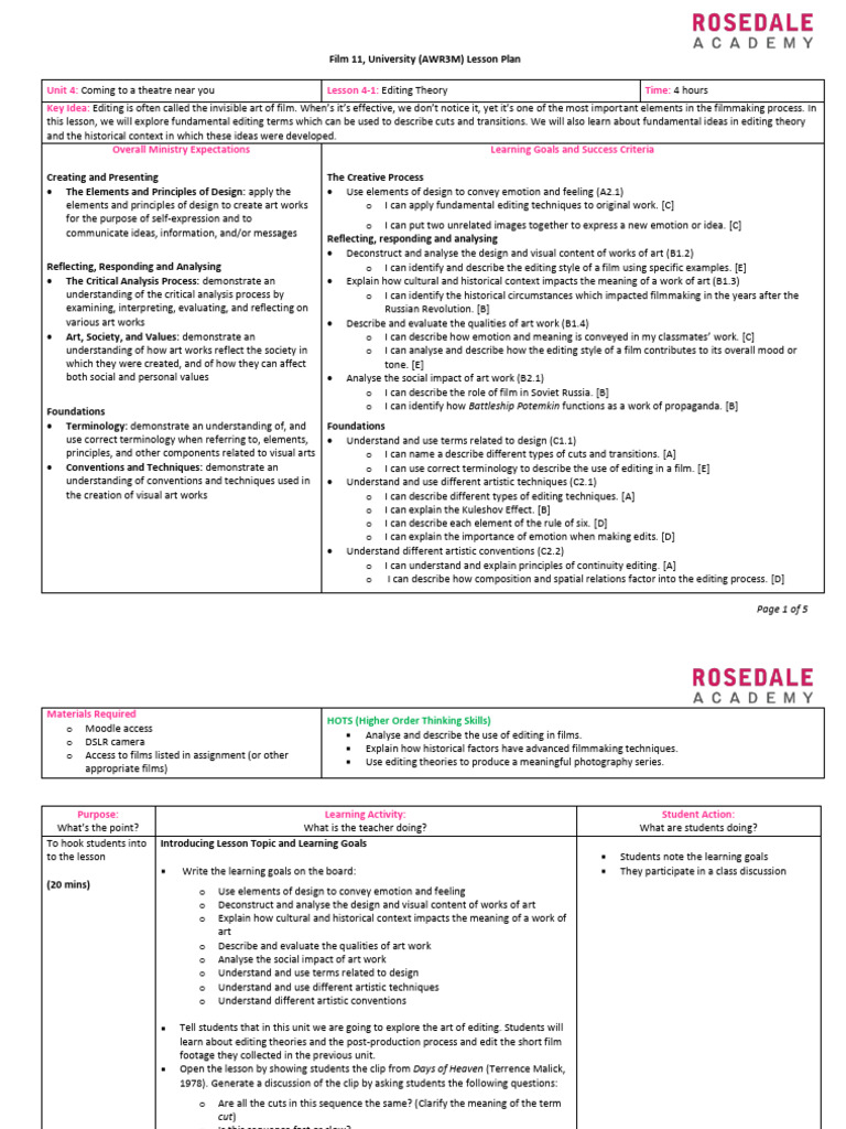 L4-1 Lesson Plan | PDF | Human Communication | Cognition
