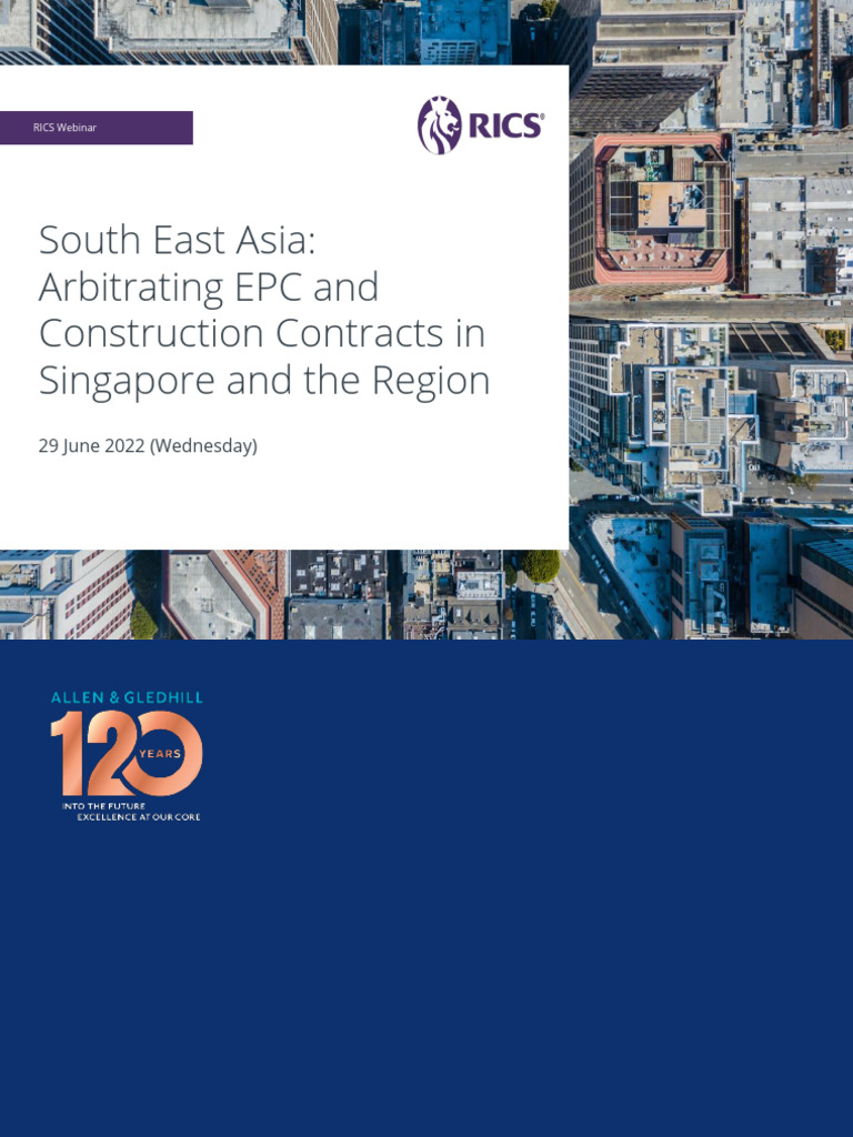 SEA Arbitrating EPC and Construction Contracts | PDF | Arbitration ...