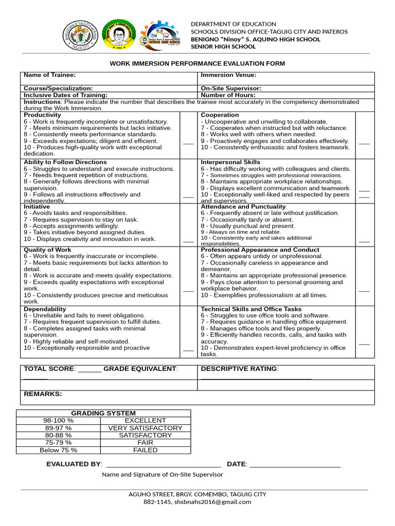 Wip Eval Form - Updated | PDF | Psychology | Social Psychology