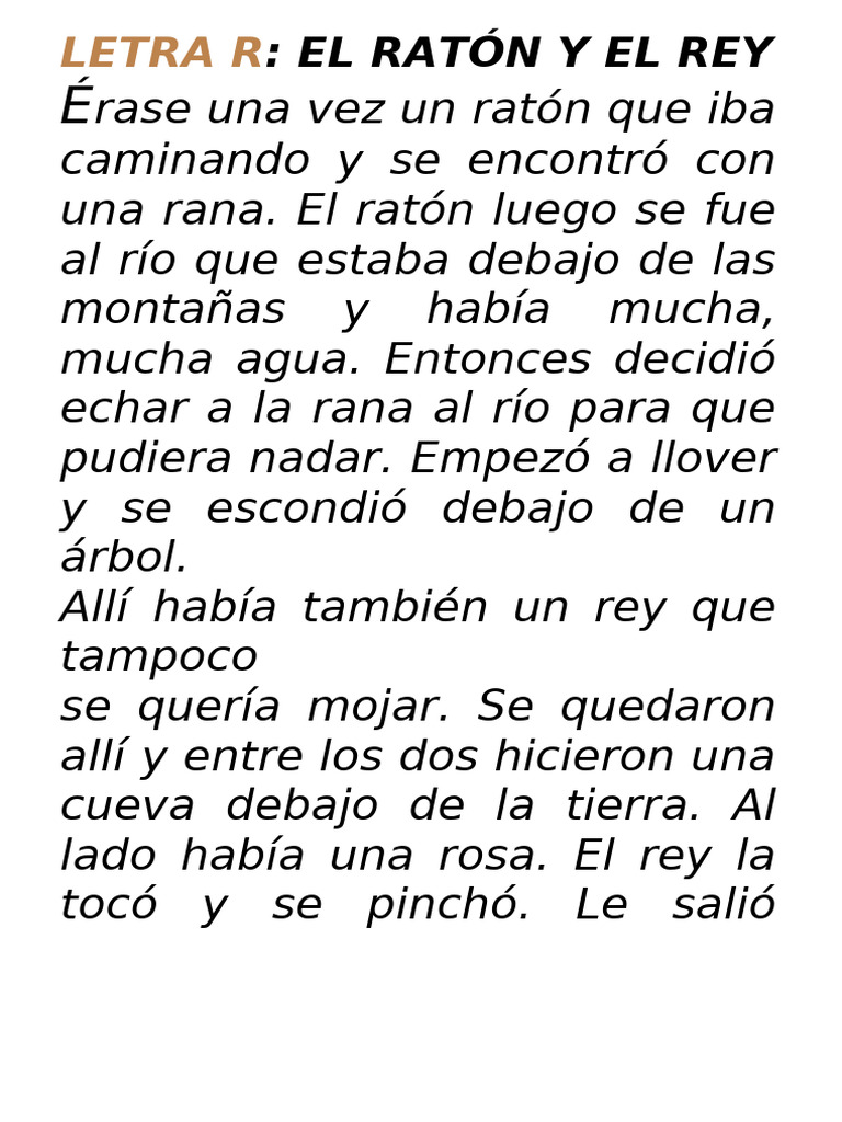LETRA R Lectura Ref | PDF