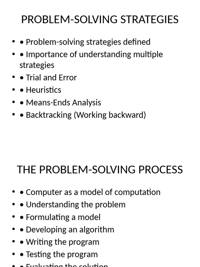 Effective Problem-Solving Strategies in Python | PDF