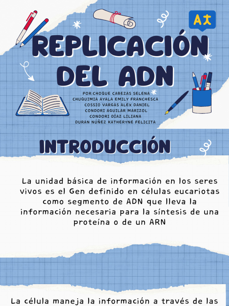 Replicación del ADN: Proceso y Enzimas | PDF | Replicación De Adn | Adn