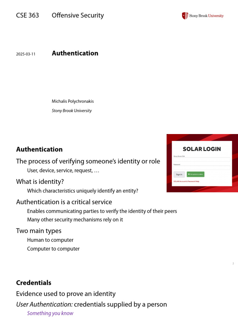 Photo inspiration: Fresh Look at Authentication Fundamentals By Michalis Polychronakis Pdf