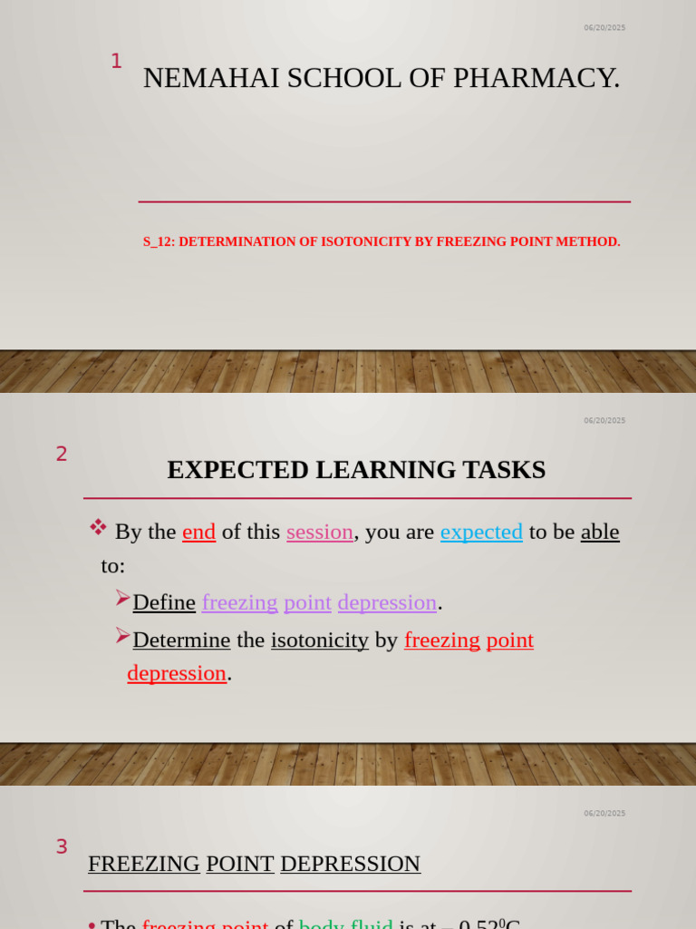 S - 12 - Determination of Isotonicity by Freezing Point Method-2 ...