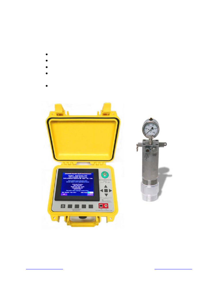 Echometer Model H Liquid Level Sensor | PDF | Pressure | Gases