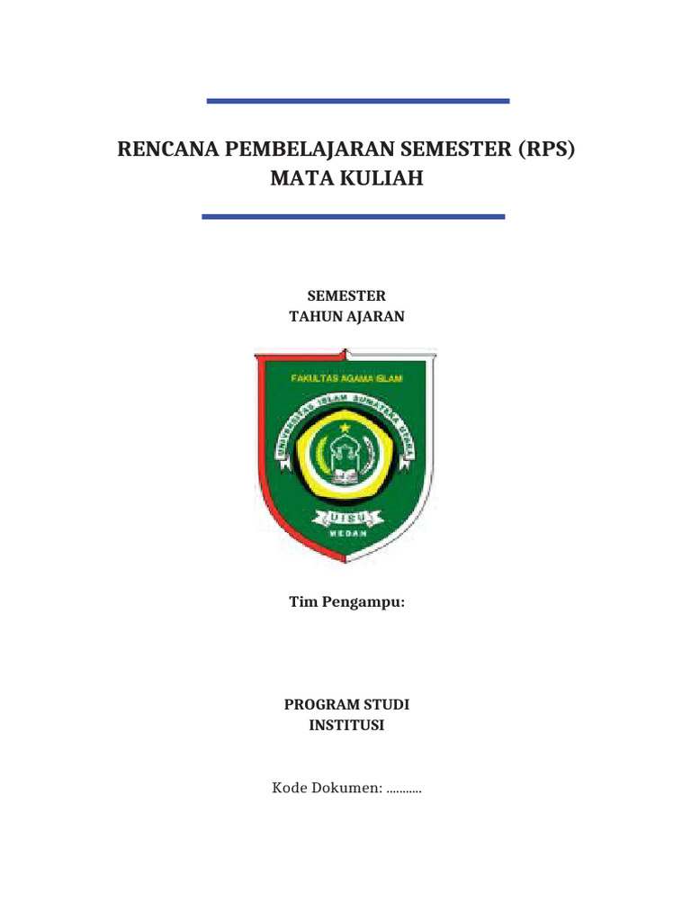 Template RPS OBE Metodologi Penelitian | PDF