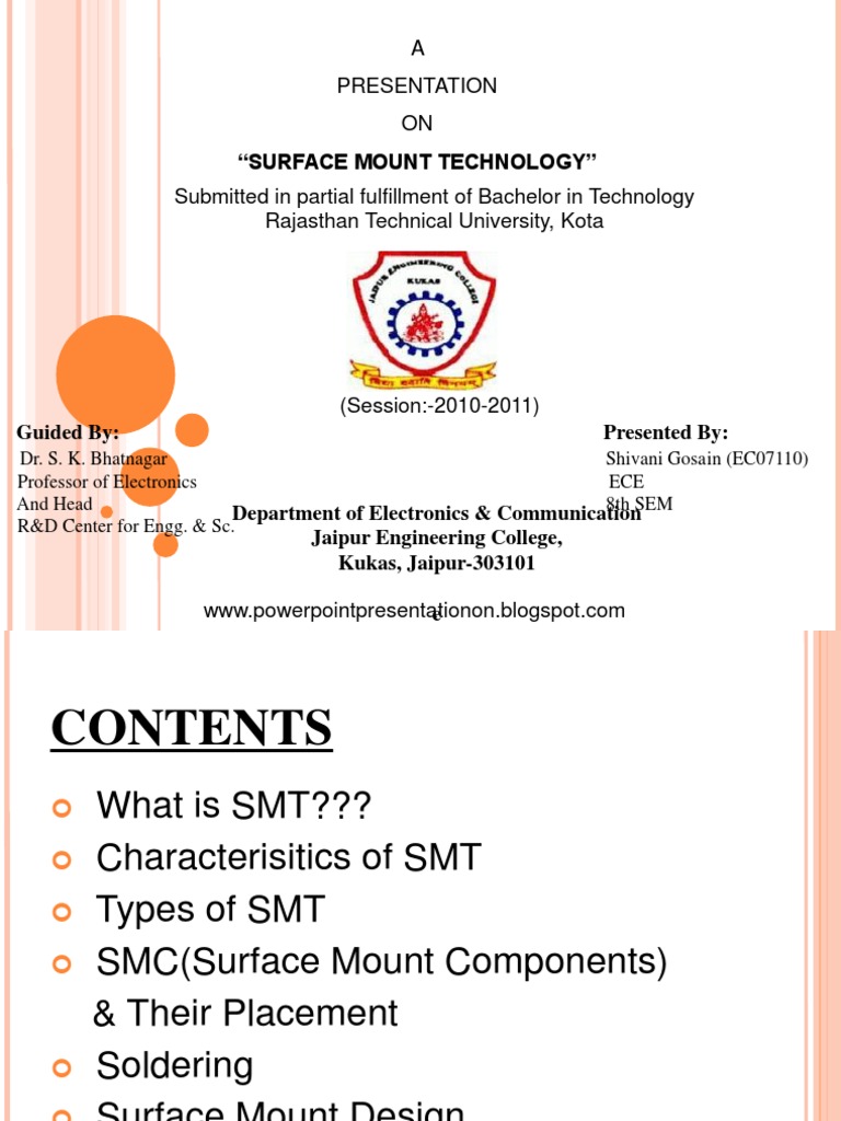 Overview of Surface Mount Technology | PDF | Printed Circuit Board ...