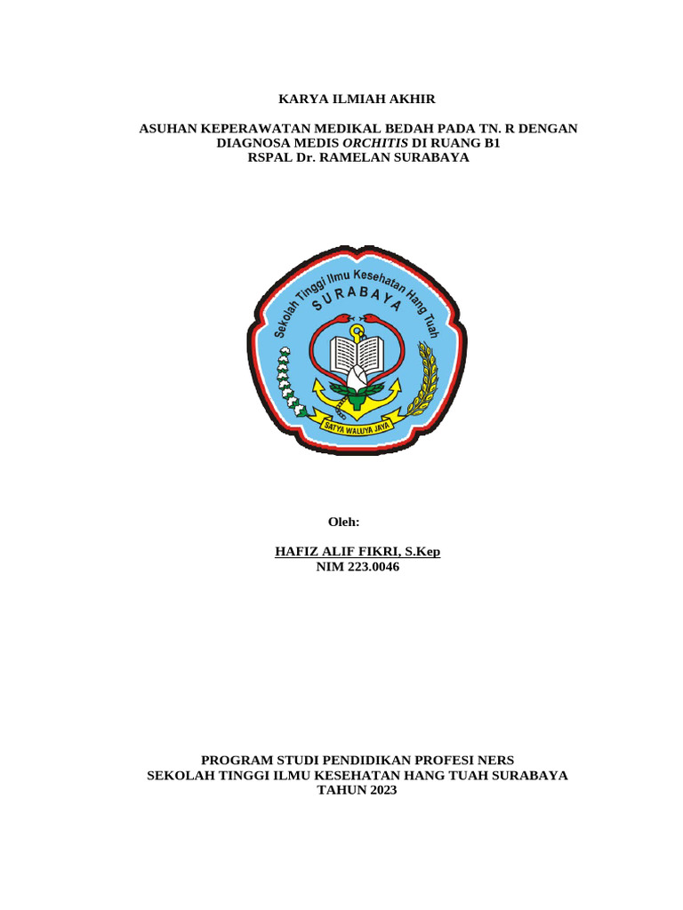 Asuhan Keperawatan Orchitis di RSPAL | PDF