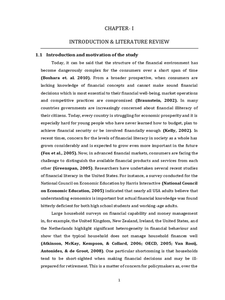 07 Chapter 1 | PDF | Financial Literacy | Literacy