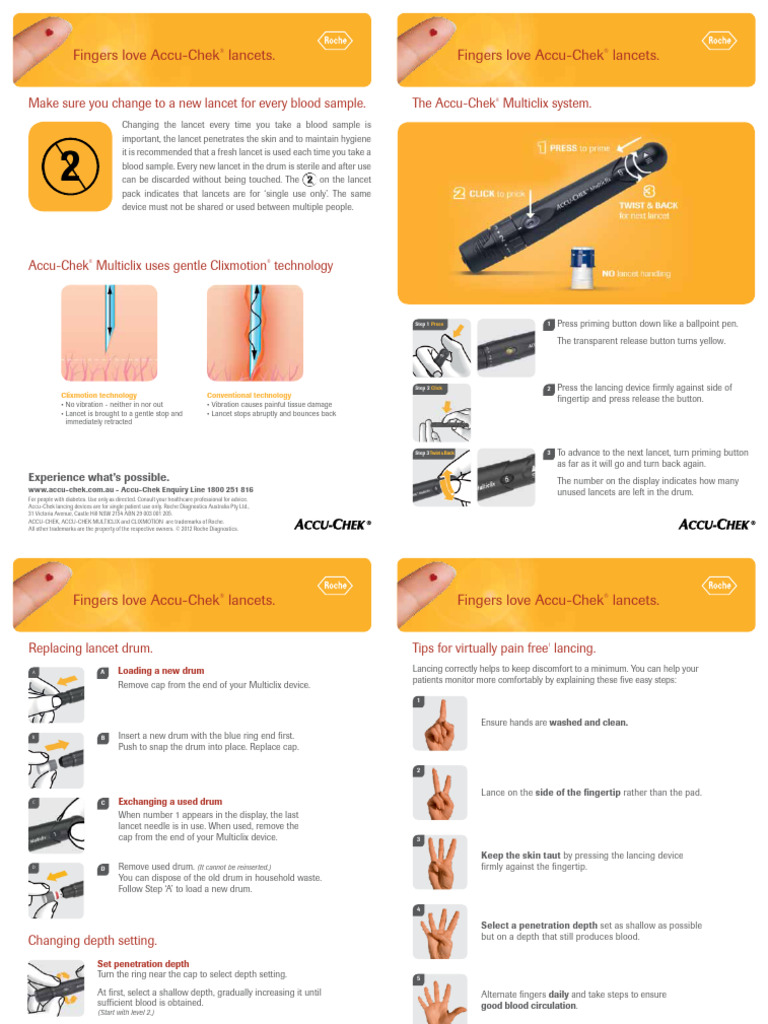 Multiclix QSG Instructionleaflet | PDF | Clinical Medicine | Medical ...