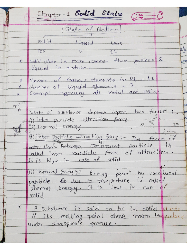Solid State Note 12th Chemistry | PDF