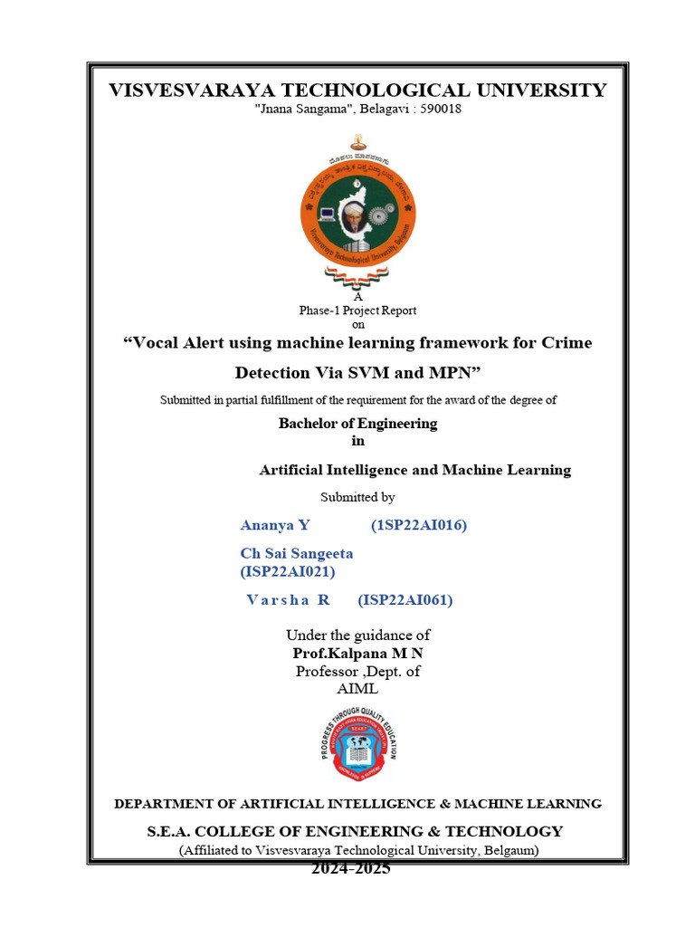 Machine Learning for Crime Detection | PDF | Support Vector Machine ...
