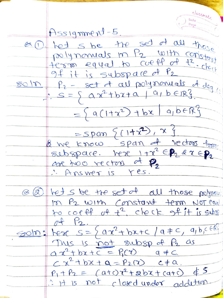 Assignment 5 Solutions Pdf