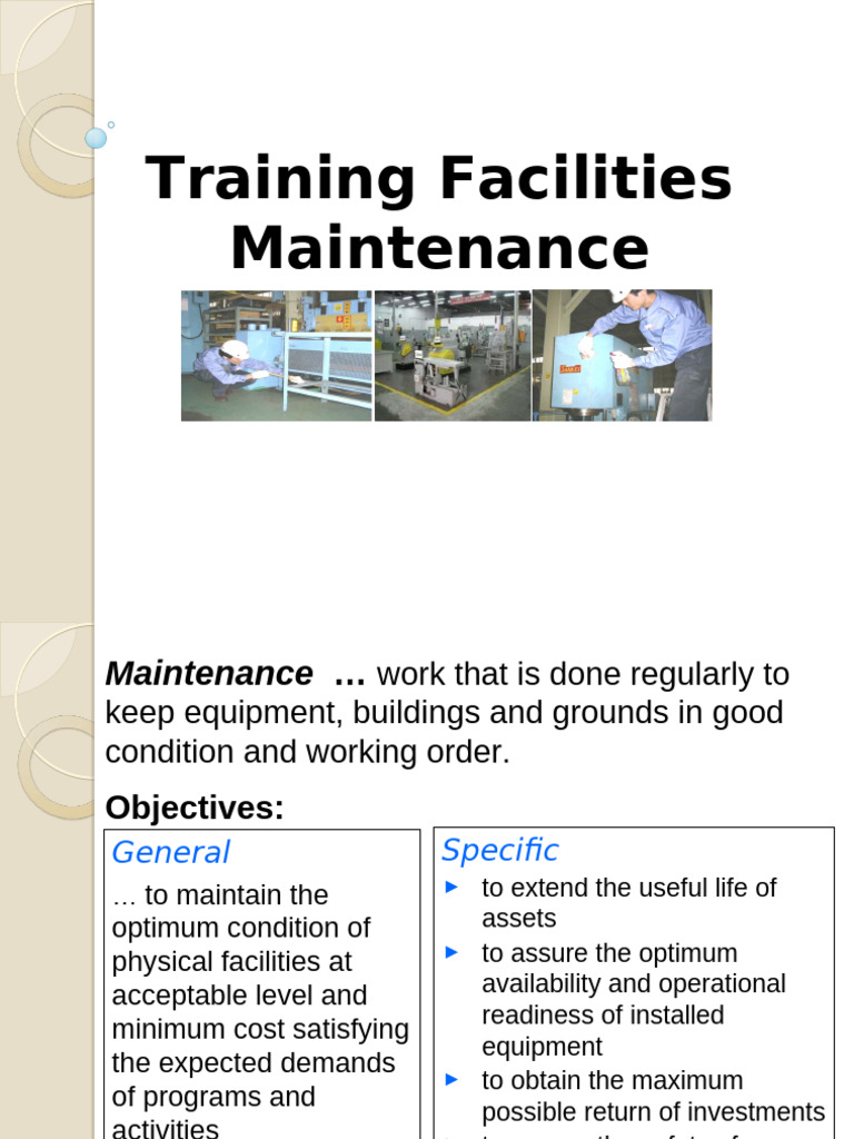 Training Facility Maintenance Guide | PDF