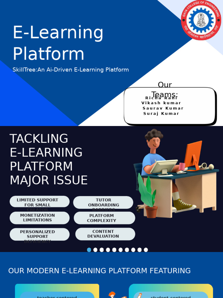 E Learning Platform | PDF | Educational Technology | Application Software